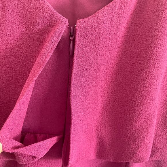 *NWT Dress The Population Alondra Blouson Tank Pencil Skirt Midi Dress Pink S - Picture 5 of 9